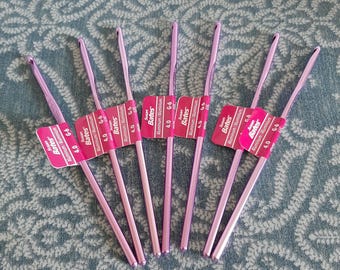 Aluminum crochet hook purple size 4.0 US G6 purchase 1-100