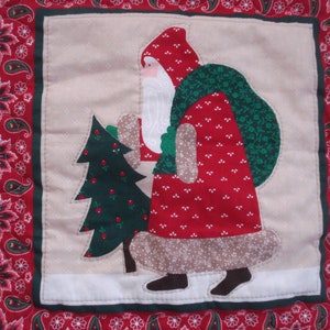 Vintage Santa Wall Hanging. Great Christmas decoration home made one of a kind image 4