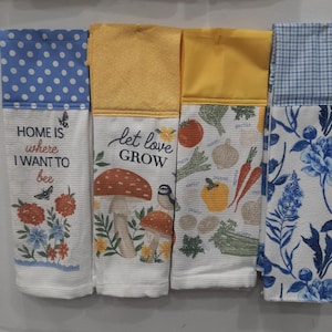 Floral Cotton Kitchen Towel Boa: Spring/Summer Scarf
