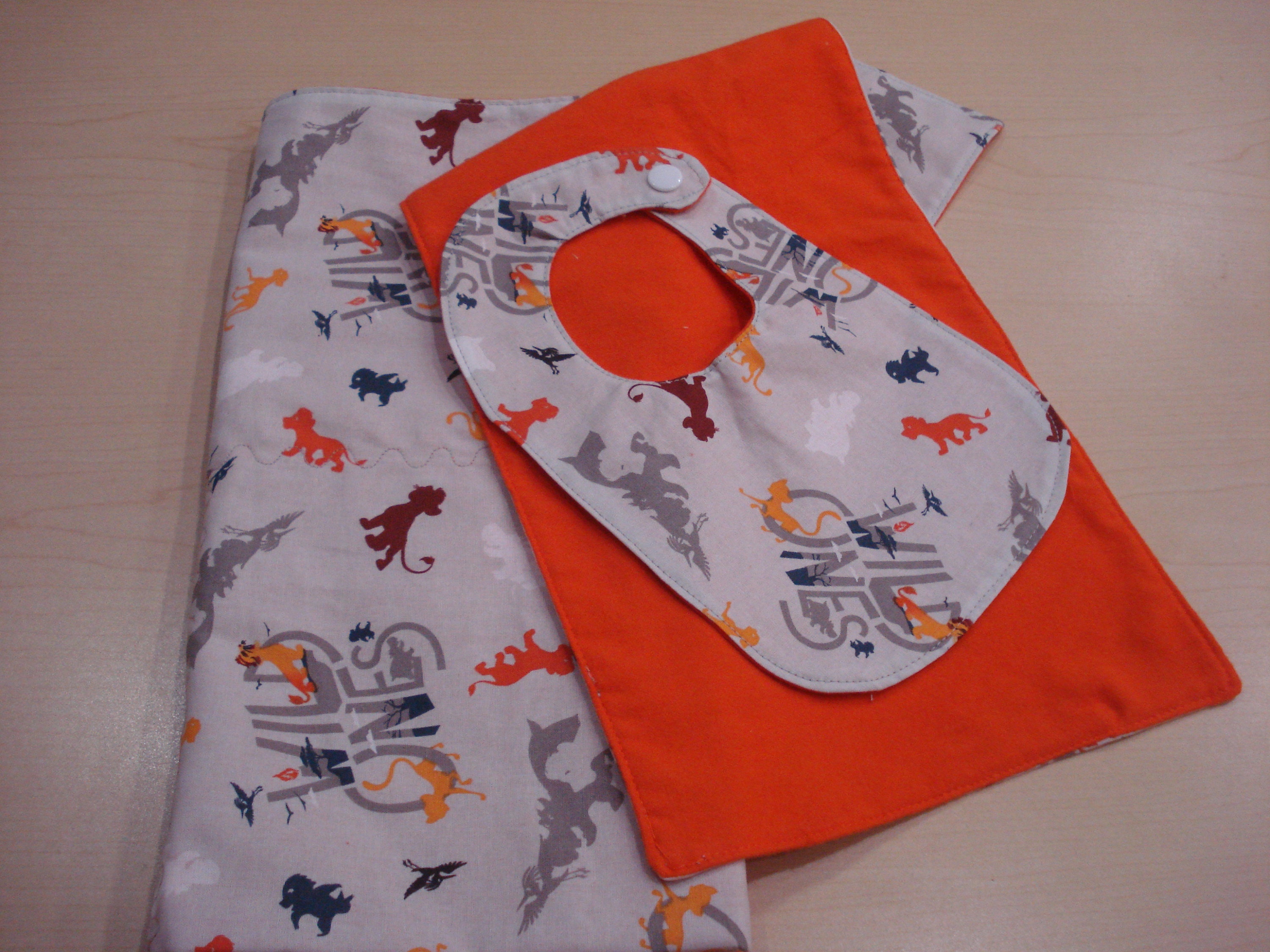 Baby Lion Gift Set Made With Licensed Lion King Fabric, Receiving ...