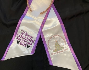 Two Tone DCP 50th graduation stole (PLEASE read the description completely before ordering).  Ears not included