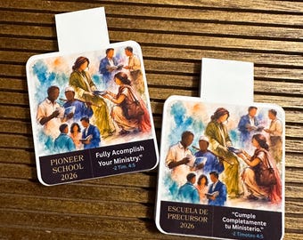 JW Pioneer School Gift Magnetic Bookmark | Ministry Study Accessory (2026)