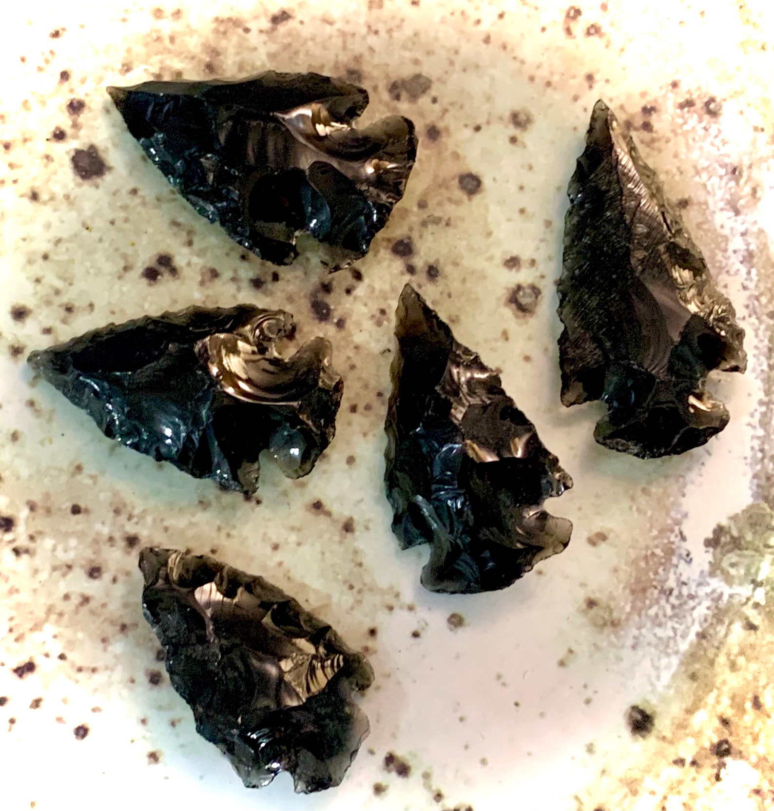 black obsidian crystal arrowhead black obsidian crystal arrowhead