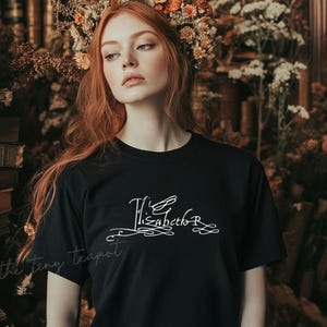 Queen Elizabeth I Signature, Anne Boleyn Signature, history lover tshirt, birthday gift, graduation gift, The Tudors,  Tudor history fan