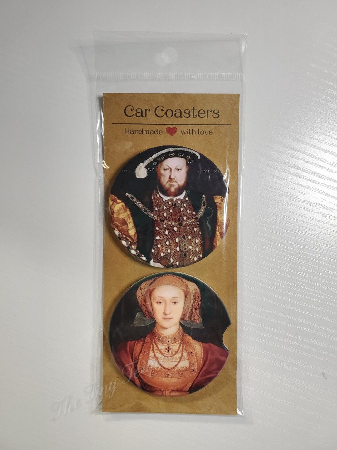 Tudor Gift, Henry VIII, the Tudors Car Coasters, 2 Car Coaster Set ...