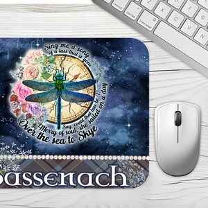 Outlander Mousepad, Sassenach, Lallybroch, Fraser's Ridge, Outlander fan, Outlander gift, Outlander fans, Skye Boat Song Gift