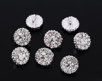 Wedding Invites Card Scrapbook 10 x 10mm Clear /& Diamante Droplet Stick on Gems