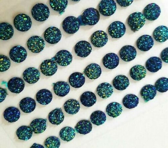 260 X 5mm Self Adhesive Blue Diamante Stick on Crystals Sticky
