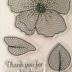 Craft BuddyUS CCST28: Craft Buddy Crystal Art Hibiscus Wishes A6-stempelset