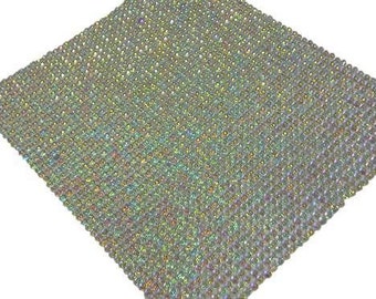 CraftbuddyUS 2000pcs Bulk Sheet 2mm Self Adhesive AB Clear Diamante Stick On Rhinestone Gems Craft