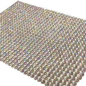 CraftbuddyUS 900 pezzi da 4 mm, fogli sfusi AB trasparenti, autoadesivi, strass, diamanti, per artigianato, fai da te