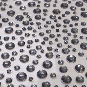 CraftbuddyUS 325 zelfklevende grijze diamante strass kristallen edelstenen, scrapbooking, ambacht, bruiloft