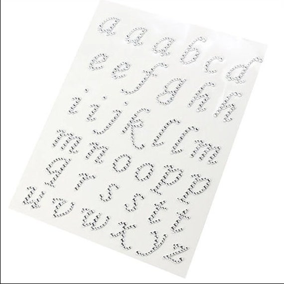 Buy Craftbuddyus 37 Self Adhesive Clear Gems Letters Diamante Crystal