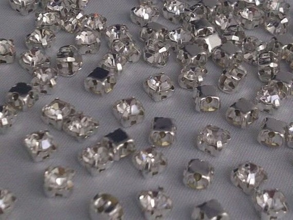 30 Strass A Goccia Da Cucire In Cristallo Con Retro Piatto Per Abiti E Costumi | Fai Da Te Matrimonio - 2