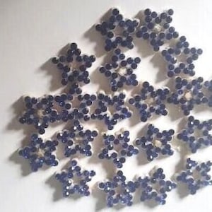 CraftbuddyUS 20 stuks x 0.5in Royal Blue STARS Plak Strass Edelstenen, DIY