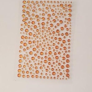 CraftbuddyUS 325 zelfklevende mandarijnkristalsteentjes, knutselen, kaarten maken, scrapbooking