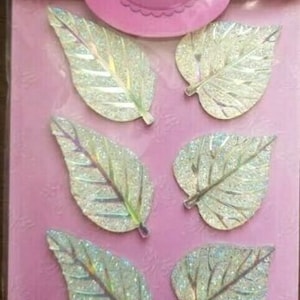 CraftbuddyUS DBG01SW Mixed Resin AB Clear Self Adhesive Leaf Gems, DIY, Cards