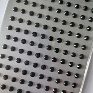 CraftbuddyUS 160 stuks 4 mm ZWARTE zelfklevende strassteentjes, DIY, Knutselen