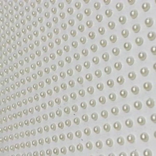 CraftbuddyUS 1500pcs of 3mm Single Self Adhesive Pearls Stick on Gems Wedding Craft