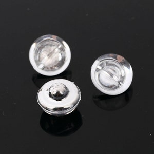 CraftbuddyUS AB2 20pcs 24mm Clear Sew on Diamante Crystal Rhinestone Bubble Buttons