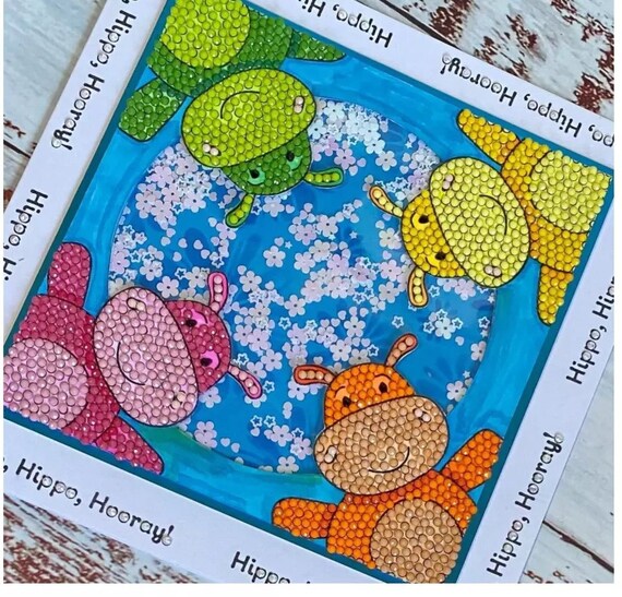 最後一点♡未使用　大人気のラテアートスタンプ＆ダイ　スタンピンアップ クラフトバディUS CCST57: クラフトバディクリスタルアート HIPPO HUGS