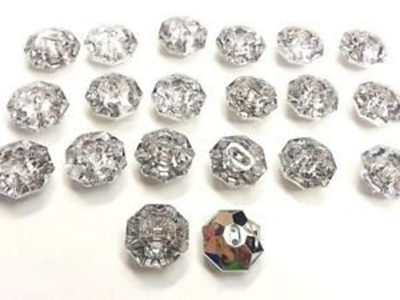 Bottone Gioiello - K1230 - Zama E Strass In Vetro Vedi Descrizione - Foto 10