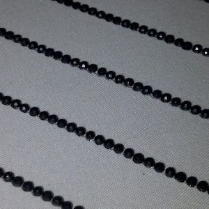 CraftbuddyUS 300 x 2 mm zelfklevende zwarte diamanten kristallen strips edelstenen strass stickers