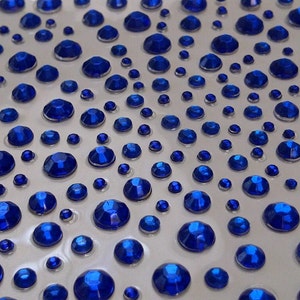 CraftbuddyUS 325 Bleu Royal Auto-adhésif Cristal Strass Gemmes, Artisanat, Fabrication de Cartes, Scrapbooking