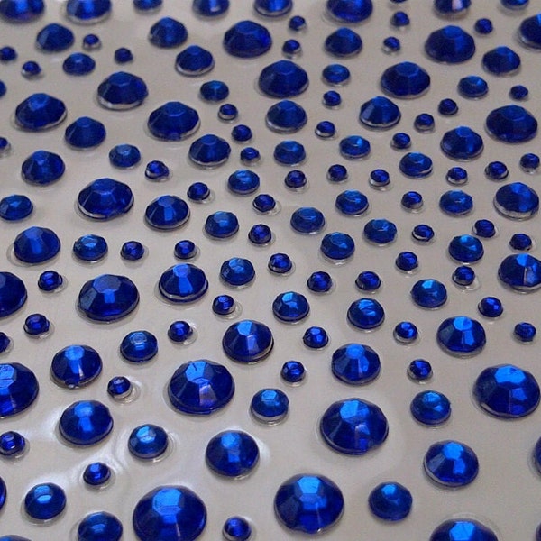 CraftbuddyUS 325 Royal Blue Self Adhesive Crystal  Rhinestone Gems, Craft, Card Making, Scrapbooking