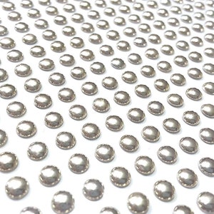 CraftbuddyUS 300 stuks 4 mm individuele zelfklevende diamanten zilveren rhine-studs