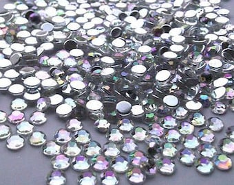 CraftbuddyUS 1000 pezzi 5 mm AB trasparente piatto posteriore diamante cristallo strass gemme