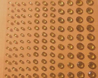 CraftbuddyUS 240pcs Self Adhesive 2,3,4,5mm Diamante Rhinestone Gems