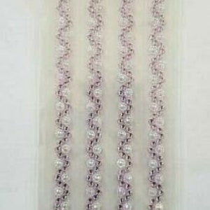 CraftbuddyUS CB117LC-4 listras de strass autoadesivas, cor lilás, faça você mesmo, artesanato