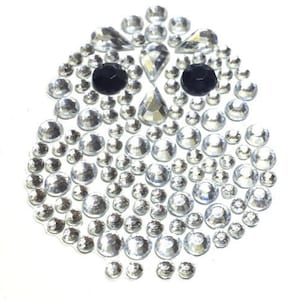 CraftbuddyUS 4 stuks heldere uil zelfklevende strass diamanten edelstenen