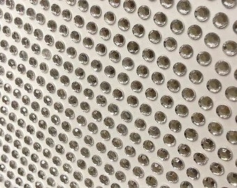 CraftbuddyUS 252pcs 5mm Self Adhesive Clear Rhinestone Gems, DIY Craft