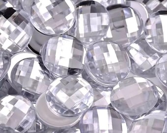 CraftbuddyUS 325pcs Clear Diamante Self Adhesive Rhinestone Gems, DIY, Craft