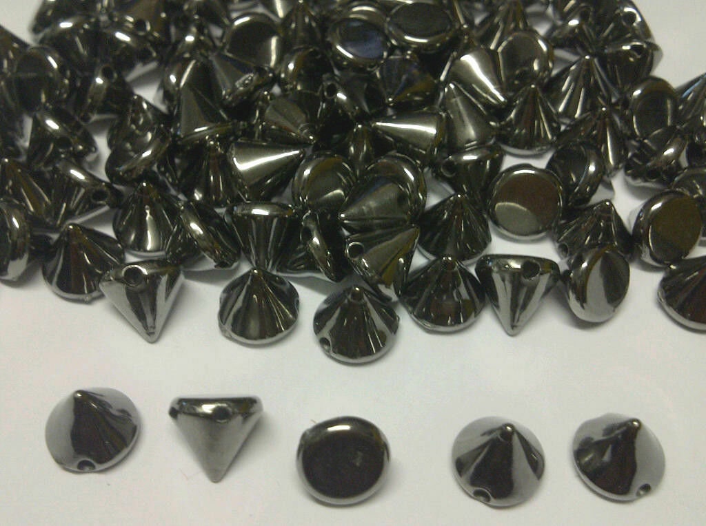 Craftbuddyus 100pcs 12mm Silver Round Dome Studs, DIY - UK