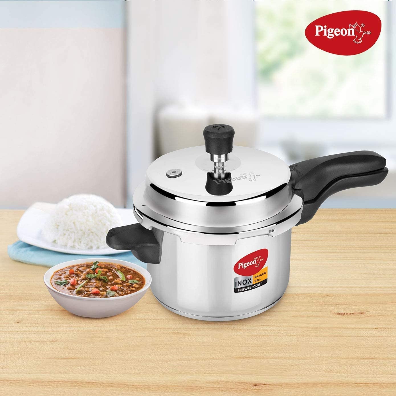 Pigeon Pressure Cooker-10 Quart Deluxe Aluminum Outer Lid Stovetop