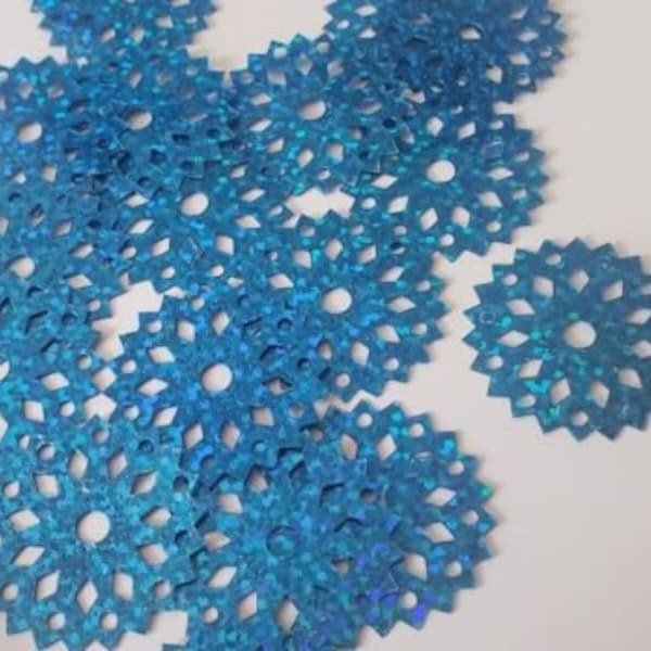 CraftbudyUS 100pcs 29mm Shiny Plastic Circle,  Table Confetti, Craft, DIY, Decorations