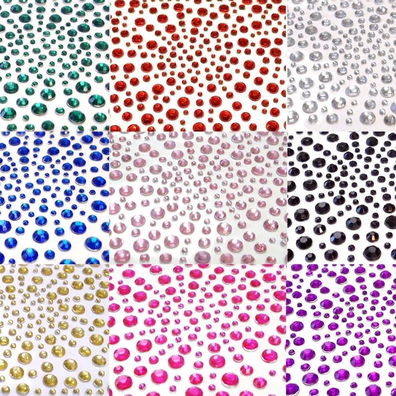 Crystal Syickers Rhinestone Stickers - Etsy