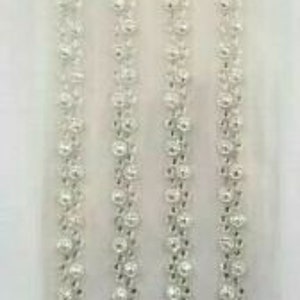CraftbuddyUS CB117CL-4 Self Adhesive Rhinestone Strips, Color-Clear, DIY, Craft