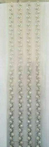 CraftbuddyUS CB117CL-4 Self Adhesive Rhinestone Strips, Color-Clear, DIY, Craft