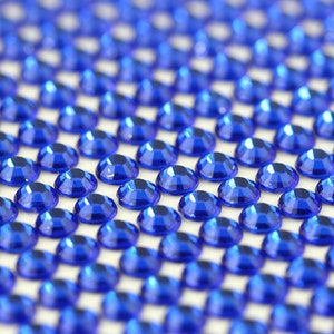 CraftbuddyUS 1500 5 mm koningsblauwe zelfklevende strassteentjes om te plakken op edelstenen