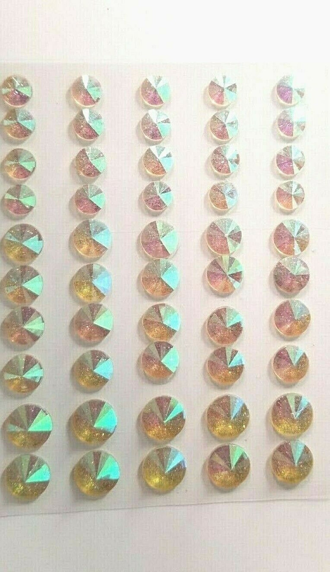352 Self Adhesive Diamante Stick on Rhinestones Gems Crystals Beads Size  5mm 