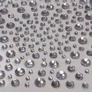 CraftbuddyUS 325 doorzichtige diamanten zelfklevende strassteentjes plakken op strass