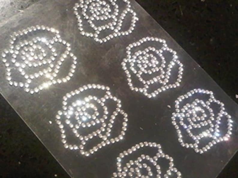 Vajazzle Wedding Self Adhesive DIAMANTE Stick on Rhinestone Gems 4 Card Craft