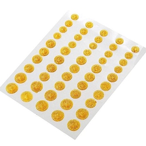 CraftbuddyUS 50pcs zelfklevende puntige hars glitter edelstenen: goud