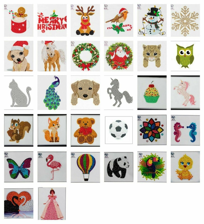 Craft BuddyUS CAMK40 Merry Christmas Crystal Art Sticker Motif Kit