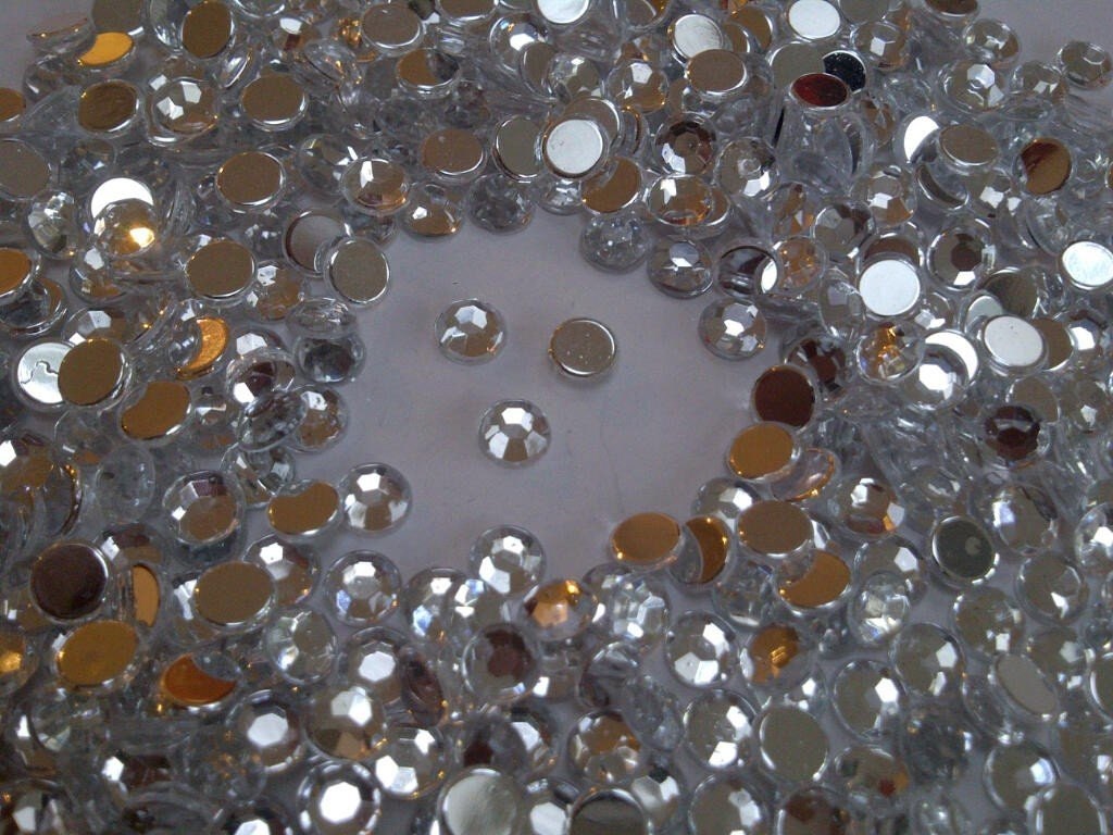 CraftbuddyUS 1000pcs 5mm Mixed Color Flat Back Rhinestones – DIY Craft Gems