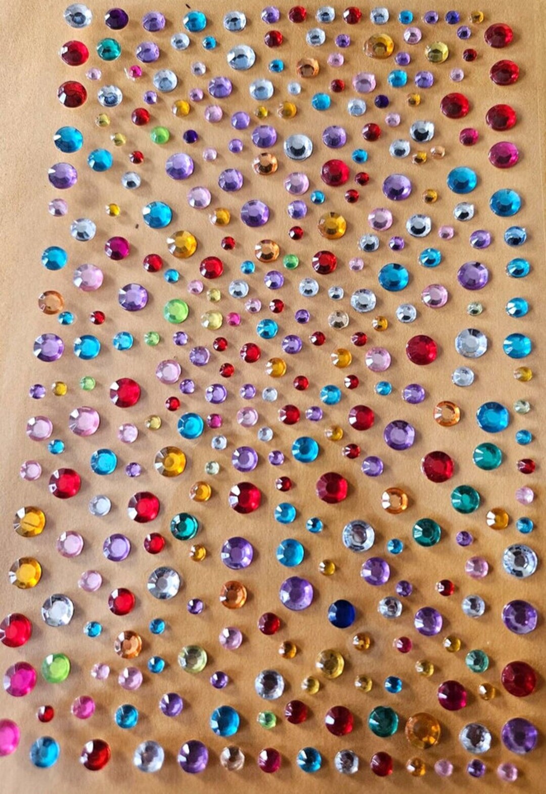 96 Strass Auto-adhésifs CraftbuddyUS - Forme Cœur Et Fleur, Couleur AB Rose, Pour Artisanat